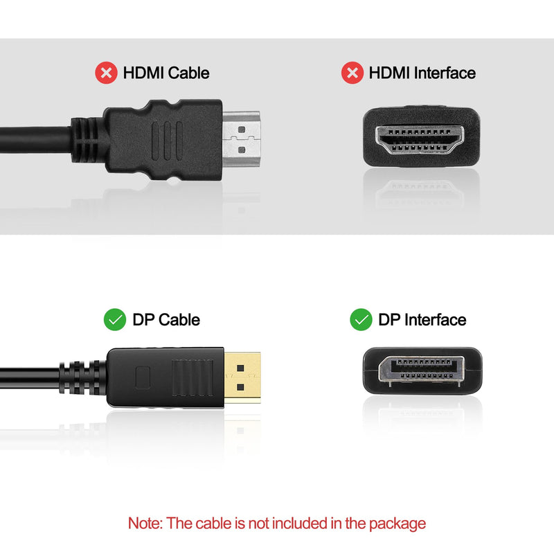 SUIDEK 8K@60Hz Displayport KVM Switch 1 Monitor 2 Computers, Aluminum | with 4 USB 3.0 Ports, Support 4K@144Hz for Two Computers Share One Screen Keyboard Mouse U-Disk Printer, Include 2 USB Cable 8K 1 Monitor 2 Dp