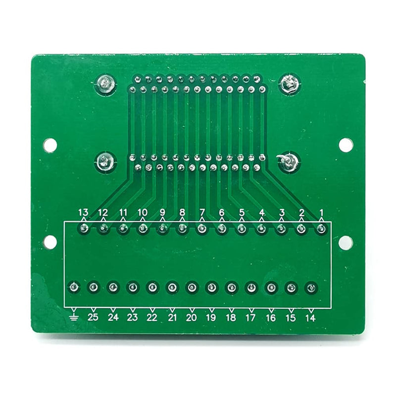 Jienk DB25 Male/Female D-SUB Din Rail Mount Interface Module, D-sub Terminal Block Breakout Board