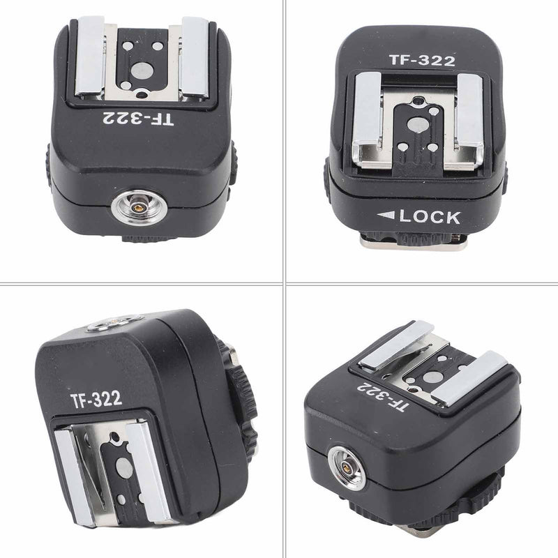 [AUSTRALIA] - Flash Hot Shoe Sync Adapter with Extra PC Sync Port for Camera, Pure Copper Interface, TTL Flash Hot Shoe Converter 