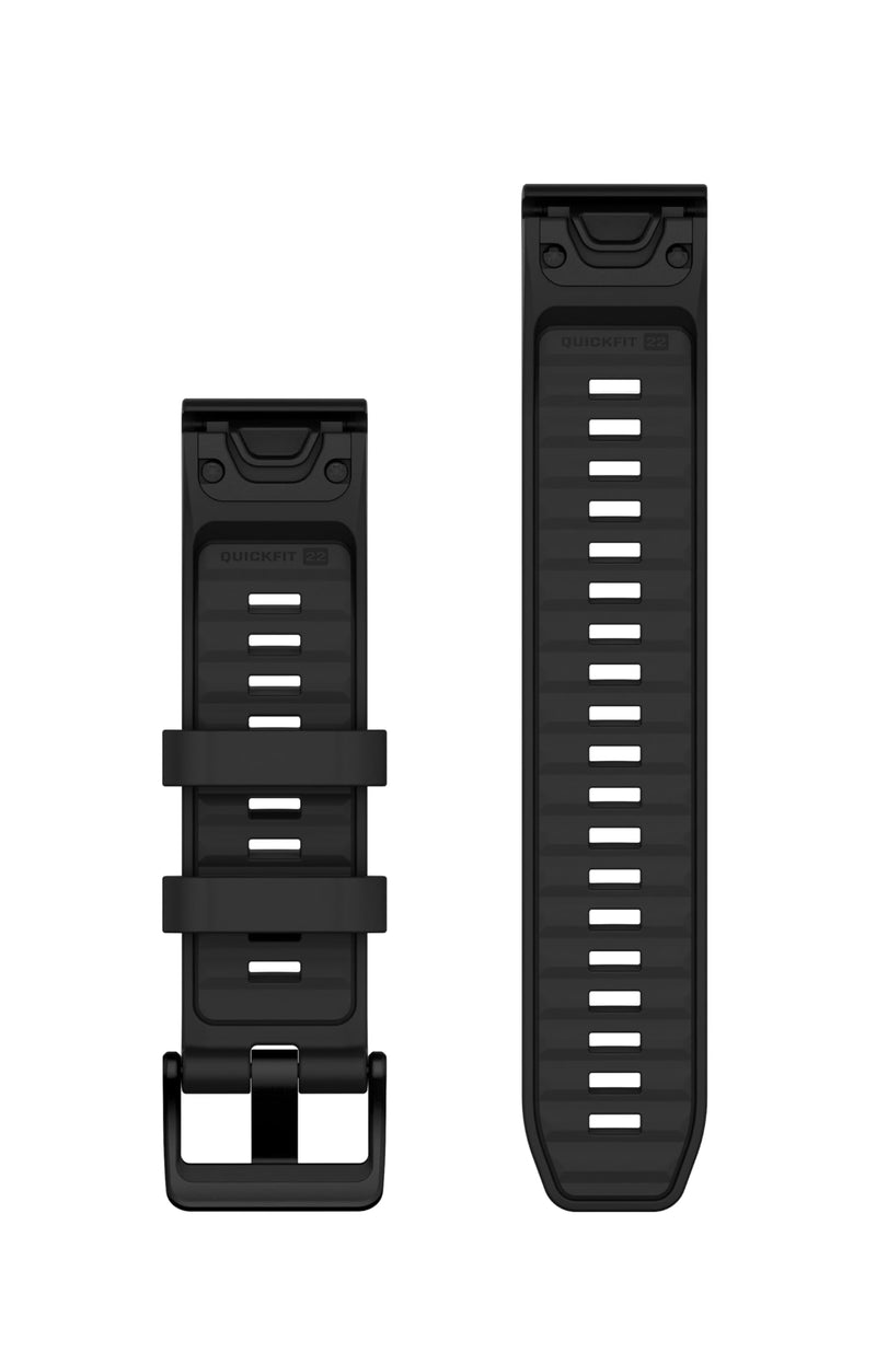Garmin QuickFit, 22mm Black Silicone Band