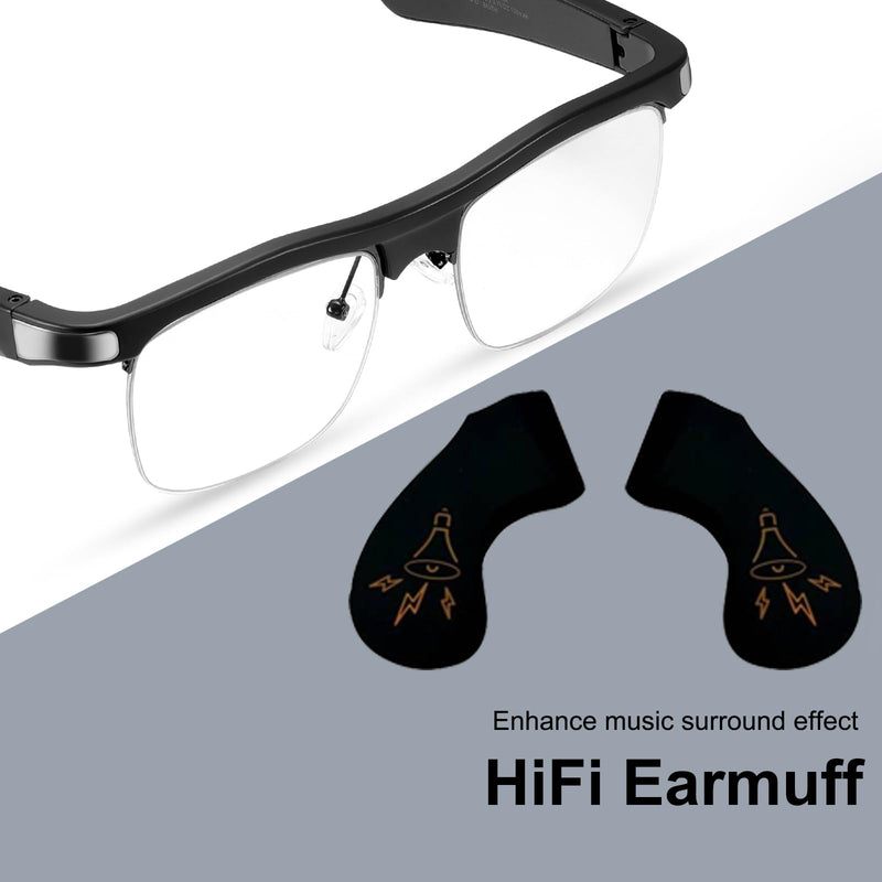 Smart Bluetooth Audio Glasses | 2in1 Photochromic Sunglasses & Blue Light Filtering Lenses | HiFi Earmuff | Gradient Pink Sunglasses Lenses for Men Women [Optional Replacement Lens]