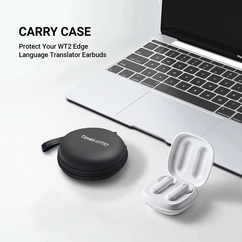 Timekettle Accessories for WT2 Edge/W3 Translator Earbuds, Including 1 Pair of Silicone Ear Hooks, 3 Pairs of Earmuffs, and 1 Carry Bag