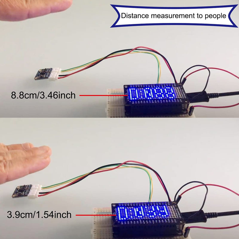 Youmile 2 PCS VL6180 VL6180X Ranging Sensor, Optical Distance Measuring Sensor Module Gesture Recognition Sensor Ambient Light Sensor for I2C Interface DC 3-5V