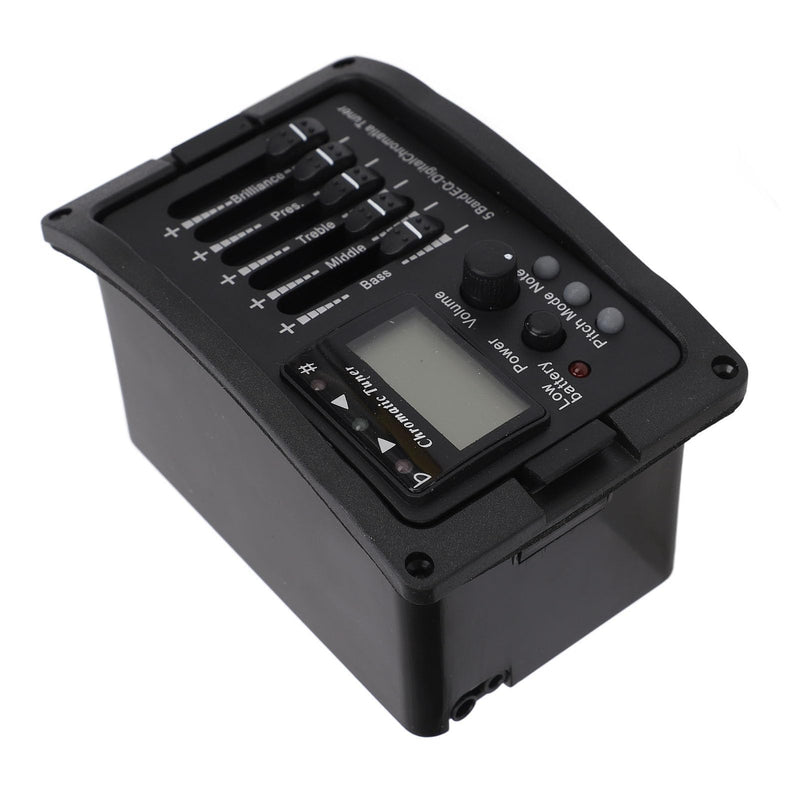 Acoustic Guitar Preamp Pickup 5 Band Guitar Preamp Equalizer with Tuner for Players Stage Performance