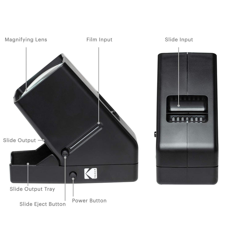 KODAK 35mm Slide and Film Viewer - Battery Operation, 3X Magnification, LED Lighted Viewing – for 35mm Slides & Film Negatives