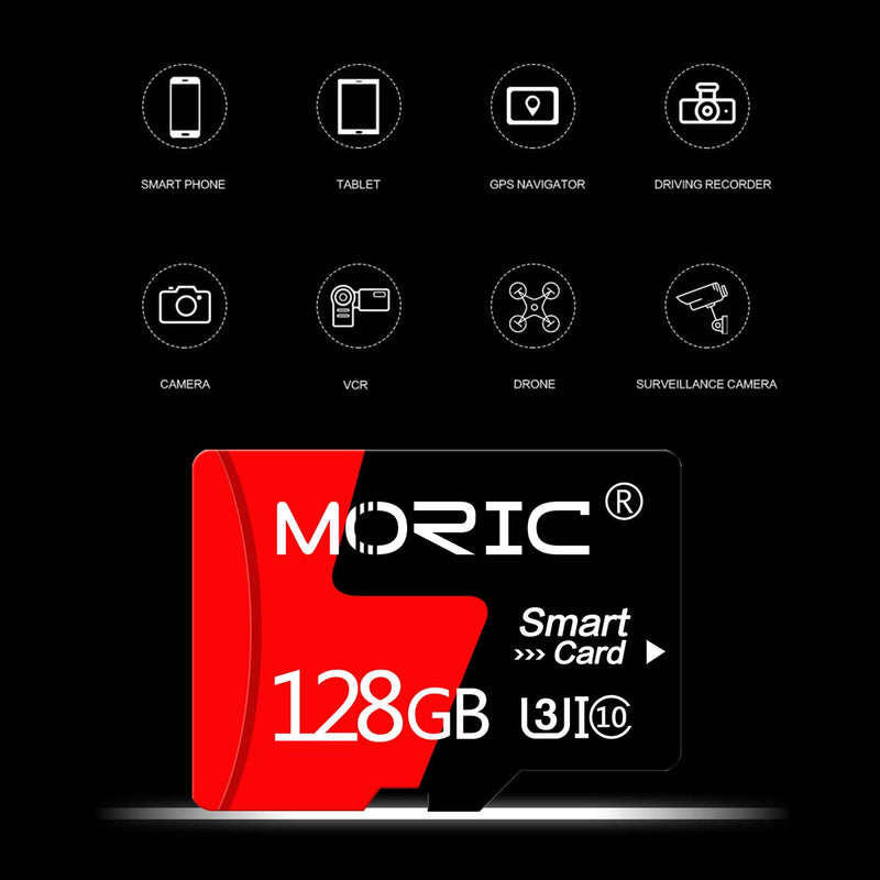 [AUSTRALIA] - MORIC 2 Pack 128GB Micro SD Card with Adapter High Speed Memory Card,C10 A1 Memory TF Card for Camera/Dash Cam/Smartphone/Tablet/Drone 128GB*2 