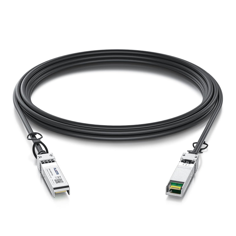 4-Pack 2m/6.56ft 10G Direct Attach Copper Cable, SFP+ Passive Twinax DAC Cable for Cisco SFP-H10GB-CU2M, Ubiquiti, Arista, D-Link, Intel, Meraki, Mikrotik, Netgear, TP-Link etc. 4-Pack Black
