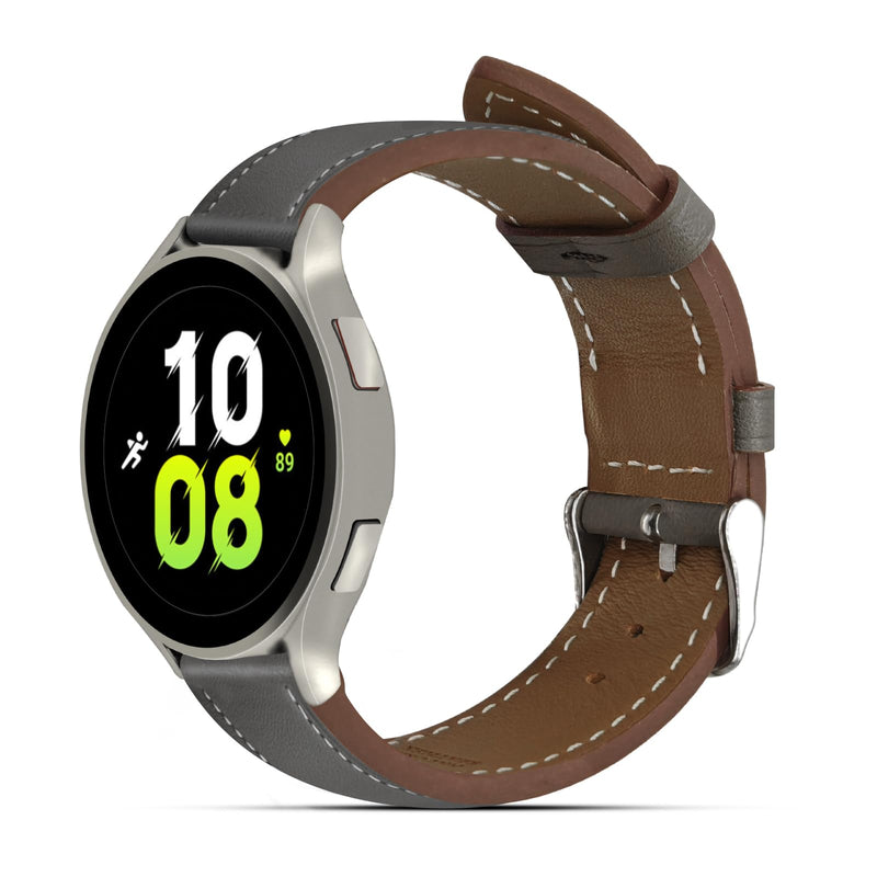 22mm Premium Italy Leather Watch Bands Compatible with Samsung Watch 3 45mm, Galaxy 46mm, Gear S3 Frontier, Quick Release Wear-resistant Leather Watch Straps Replacement Band for Women Men(Pack Of 2)