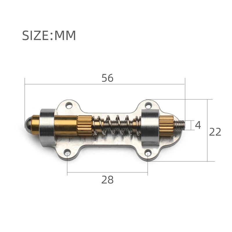 Electric Guitar Brass Tremolo Bridge Brass Arming Adjuster for FR Tremsetter Set Guitar Tremolo Stabilizer Stopper Guitar Parts (Single) Single