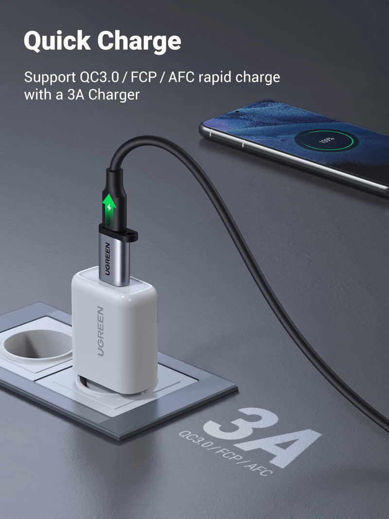 UGREEN USB C Female to USB Male Adapter Type C to USB A Charger Cable Converter Compatible with Apple Watch Series 7 iPhone 13 12 Pro Max AirPods 3 MacBook Samsung Galaxy Note Google Pixel etc