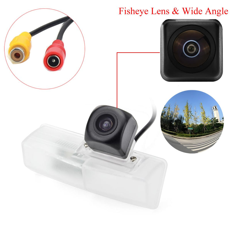 AHD1080P Backup Camera for Lexus CT200h HS250h Toyota Matrix Venza Prius RAV4, License Plate Light Replacement, Night Vision, 170° Wide Angle, HD, IP69 Waterproof, Parking Assistance Camera