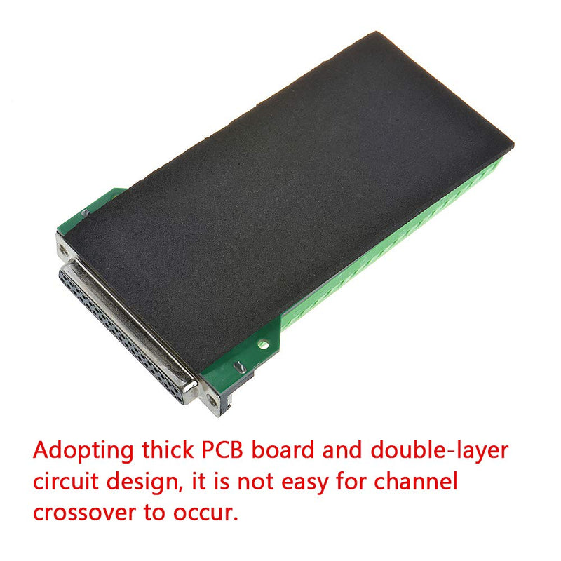 ANMBEST DB37 Solderless RS232 D-SUB Serial to 37-pin Port Terminal Female Adapter Connector Breakout Board