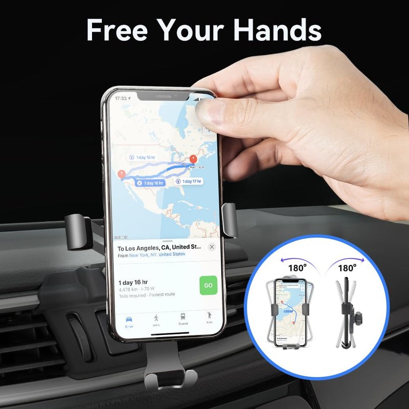 Car Phone Holder Stand Fit for Nissan Rogue 14-20 Adjustable for Air Vent Car Phone Mount Compatible with All Most 4.7 Inches-6.7 Inches Phones