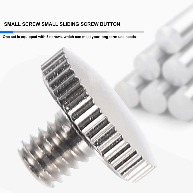 5 Pcs Trumpet Slide Finger Ring Screws, Metal Replacement Screws for Trumpet Piston Valve, Instrument Accessory for Repair and Maintenance