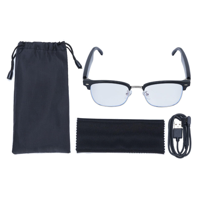 AI Smart Glasses, Real Time Video Translation, Built in Mic & Speaker, Anti Blue Light Languages Translation Glasses Support Music Calling