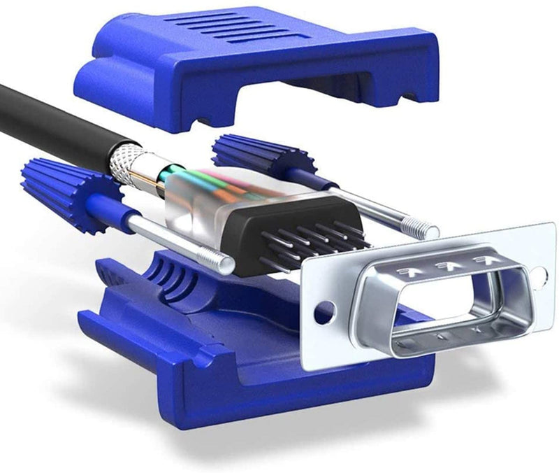 PASOW VGA to VGA Monitor Cable HD15 Male to Male for TV Computer Projector (50 Feet) 50 Feet