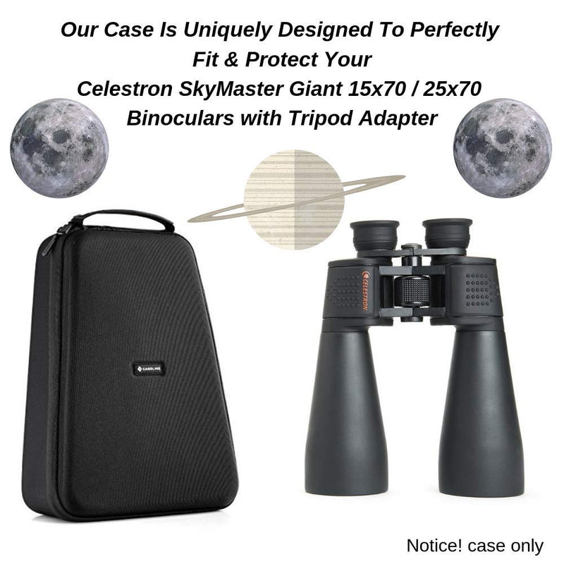 Caseling Hard Case Fits Celestron SkyMaster Giant 15x70 25x70 Binoculars and Tripod Adapter