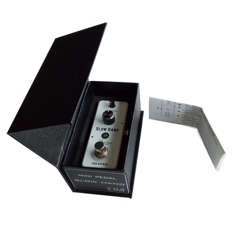 Rowin Digital Slow Hand Guitar Pedal Slow Gear Combine Reverb or Delay for Electric Guitar Bass True Bypass (LEF-326)