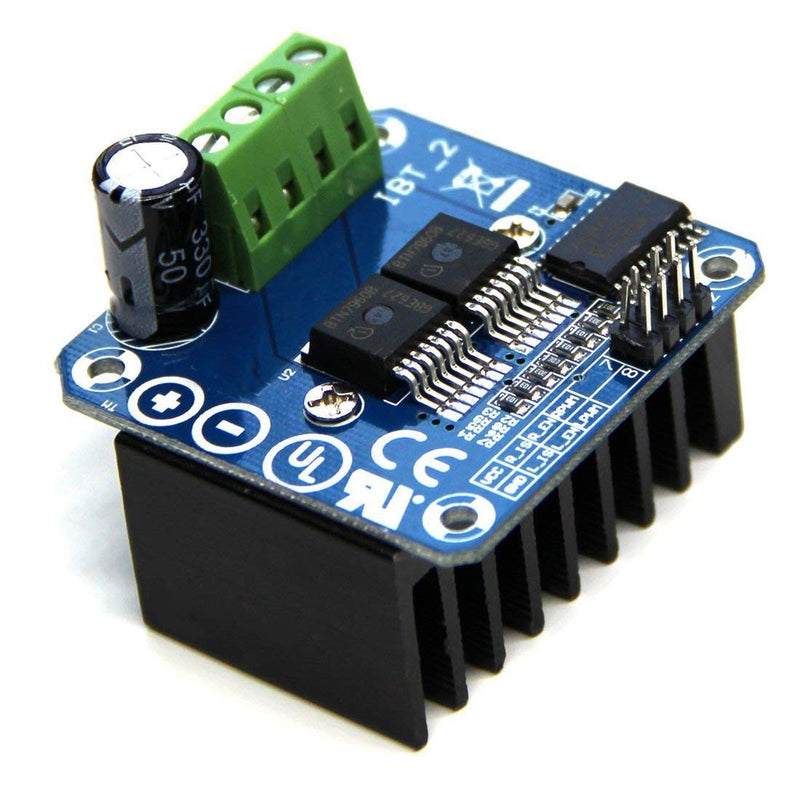 Youmile Motor Driver Module BTS7960B Double DC Stepper Motor Driver H-Bridge PWM Smart Car Driver Module for Arduino Current Limiting with DuPont Cable