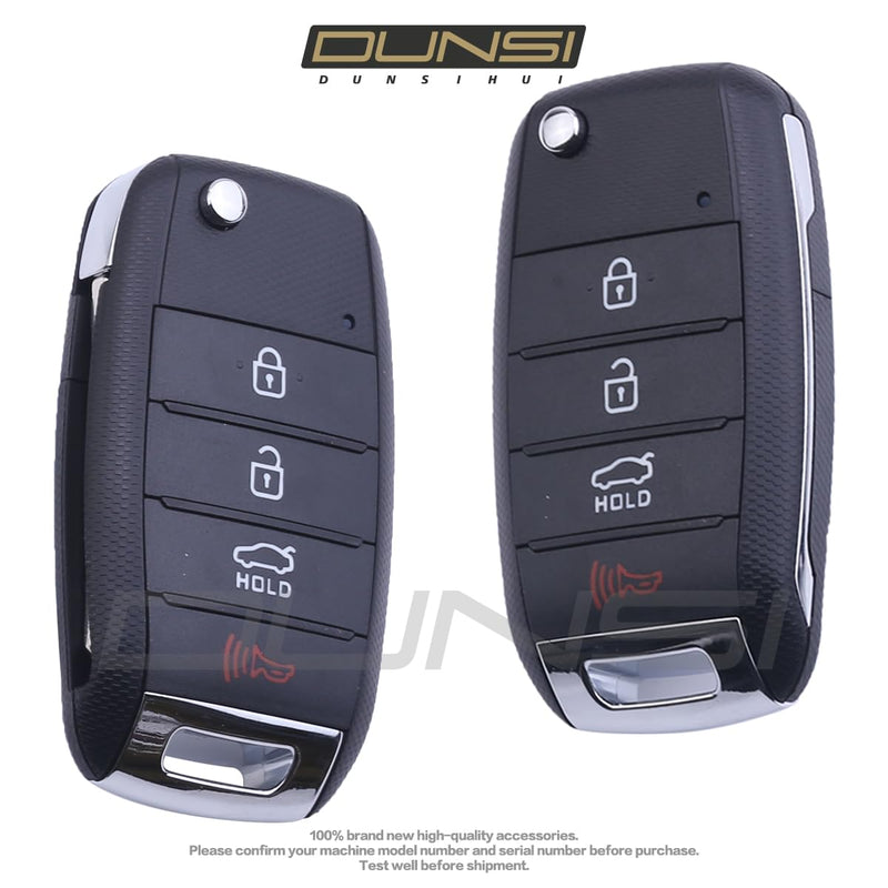 DUNSIHUI 2Pcs NYODD4TX1306-TFL Car Key Fob Keyless 315HZ Control Entry Remote 4 Button Vehicles Replacement for 2014-2016 Sport Age 95430-2T560 (4D60 CHIP) NYODD4TX1306-2Pcs