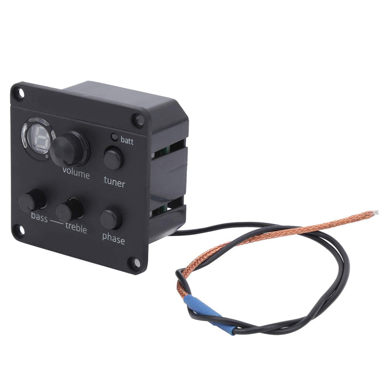 Acoustic Guitar Pickup, Guitar Pickup Onboard Preamp Equalizer with User Manual EQ Glued to Sound Hole