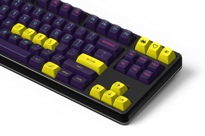 DROP + MiTo MT3 Cyber Custom Keycap Set, ABS Hi-Profile Keycaps, Doubleshot Legends, Cherry MX Compatible Extras for Mechanical Keyboards (Novelty),Yellow Novelty