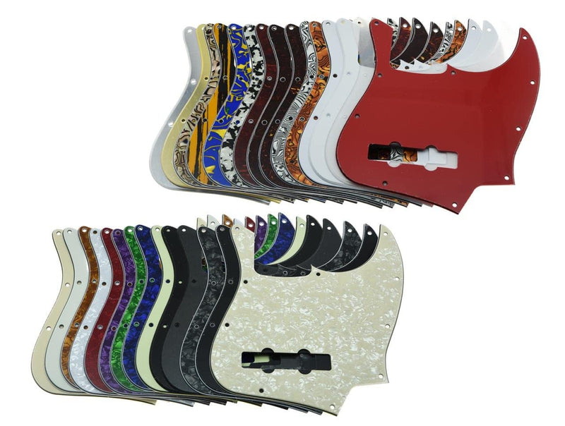 KAISH 4 String J Bass Style Pickguard Bass Pick Guard Scratch Plate for USA/Mexico Jazz J Bass Vintage Tortoise