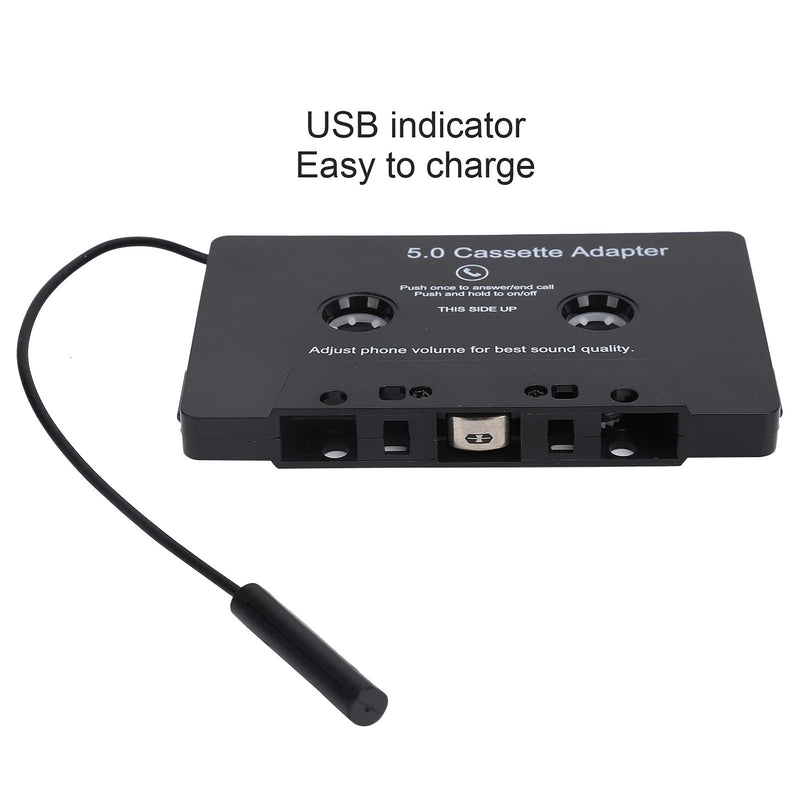 Car Bluetooth Cassette Adapter, ABS Plastic Bluetooth Tape Converter MP3 Player Audio Converter for Car