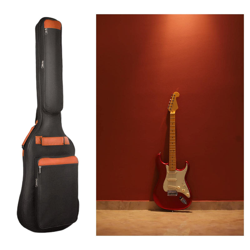 Electric Bass Guitar Backpack with Adjustable Strap, Large Pockets, Waterproof, Durable Gig Bag for Outdoor