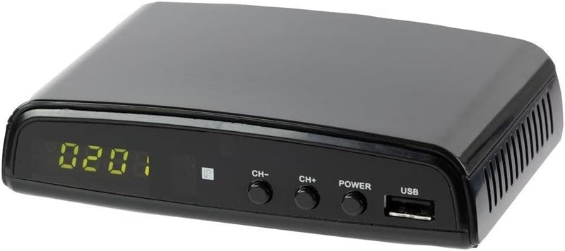 [AUSTRALIA] - QFX CV-103 Digital Converter Box W Ul Adapter, for RF in (Antenna), RF Out, HD Out, and Video Out, USB Recording, Sleep Timer Feature, Black 