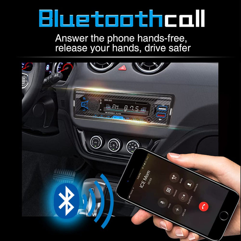 [AUSTRALIA] - Bluetooth Single din car Stereo System for car, 7 inch Universal car Radio System for car,aftermarket car Radio,1 din car Radio,SWC/Subwoorf/BT 