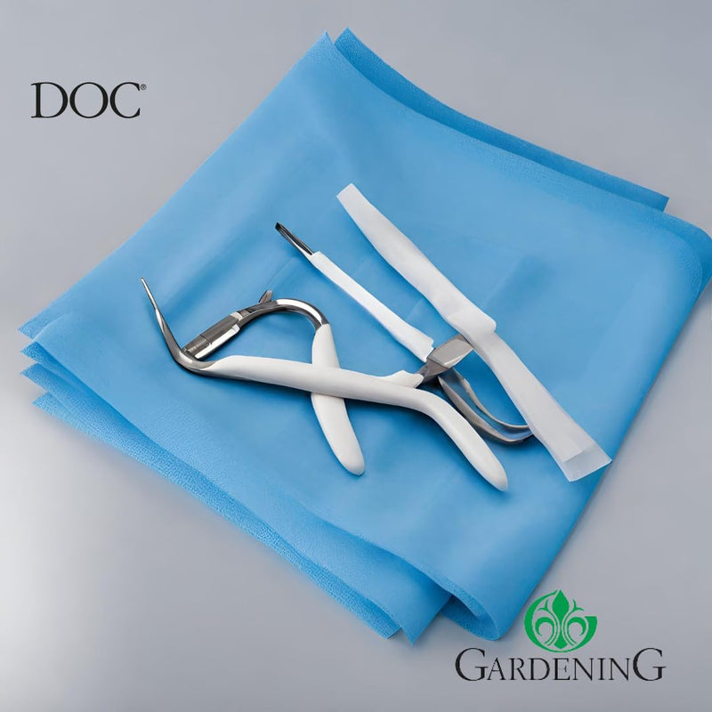 DOC Sterile Surgical Wipes TNT 50 x 75 cm Pack of 10 Waterproof Surgical Pads in conjunction with TNT + PE Size 50 x 75 (Pack of 10)