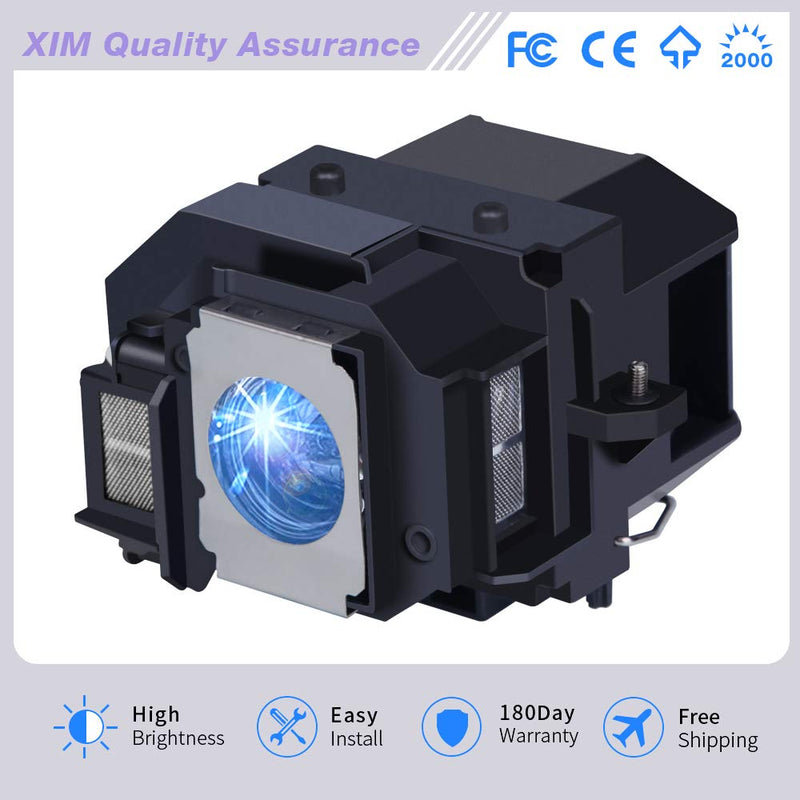 XIM ELPLP41/ V13H010L41 Replacement Projector Lamp Compatible for Epson EMP-S52 S6 X5 X52 X56E X6 EX21 EX30 EX50 EX70 EX90 H281B H283A H283B H283C H284A H284B H285A H285C H330A H330B H330C H371A HC700