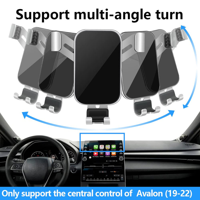 Car Phone Holder for Toyota Avalon 2019 2020 2021 2022 and Avalon Hybrid 2019-2022 Auto Interior Accessories Best Cell Phones Mount Cellphone Mobile Cradle Charging Navigation Screen Bracket