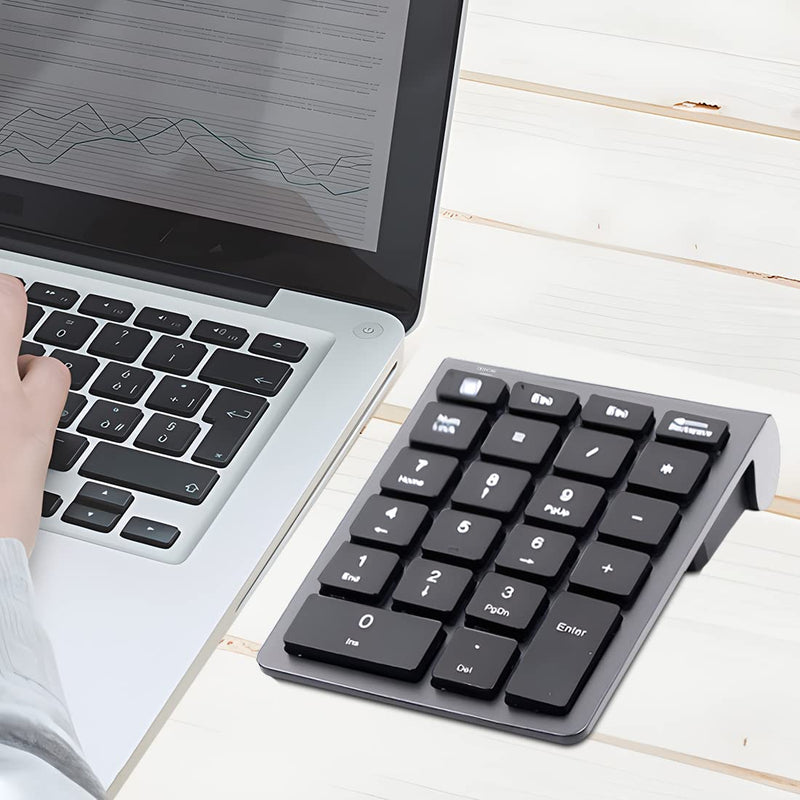 [AUSTRALIA] - LIANGSTAR Number Pad, Wireless Numeric Keypad 22 Keys Portable Keyboard Extensions with 2.4GHz USB Receiver for 10 Key Financial Accounting Data Entry, Surface Pro, Laptop, Desktop, PC, Notebook 