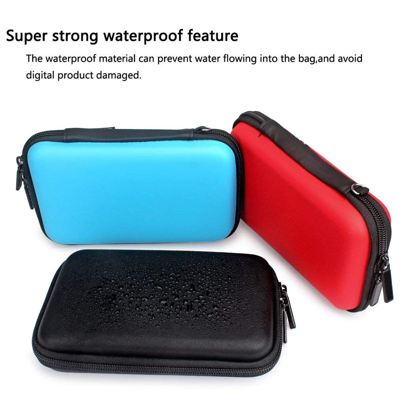 Aprince Digital Gadget Case Waterproof Memory Card Case,Designed for External Hard Drive,USB Flash Drives,Power Banks - Best for Traveling Black