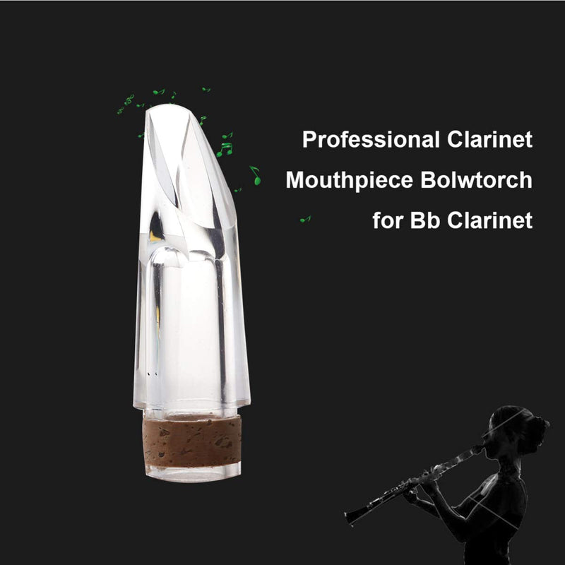 Clarinet Mouthpiece for Bb Clarinet Music Accessories (Transparent)