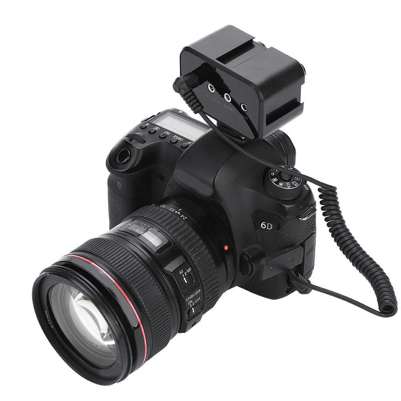 DSLR Cameras Audio Mixer Adapter, WS V2 Channel Small Microphone Audio Mixer for DSLR Cameras Mono 1/8inch(3.5mm) inputs/Stereo 1/8inch(3.5mm) Input / 1/8inch(3.5mm) Stereo