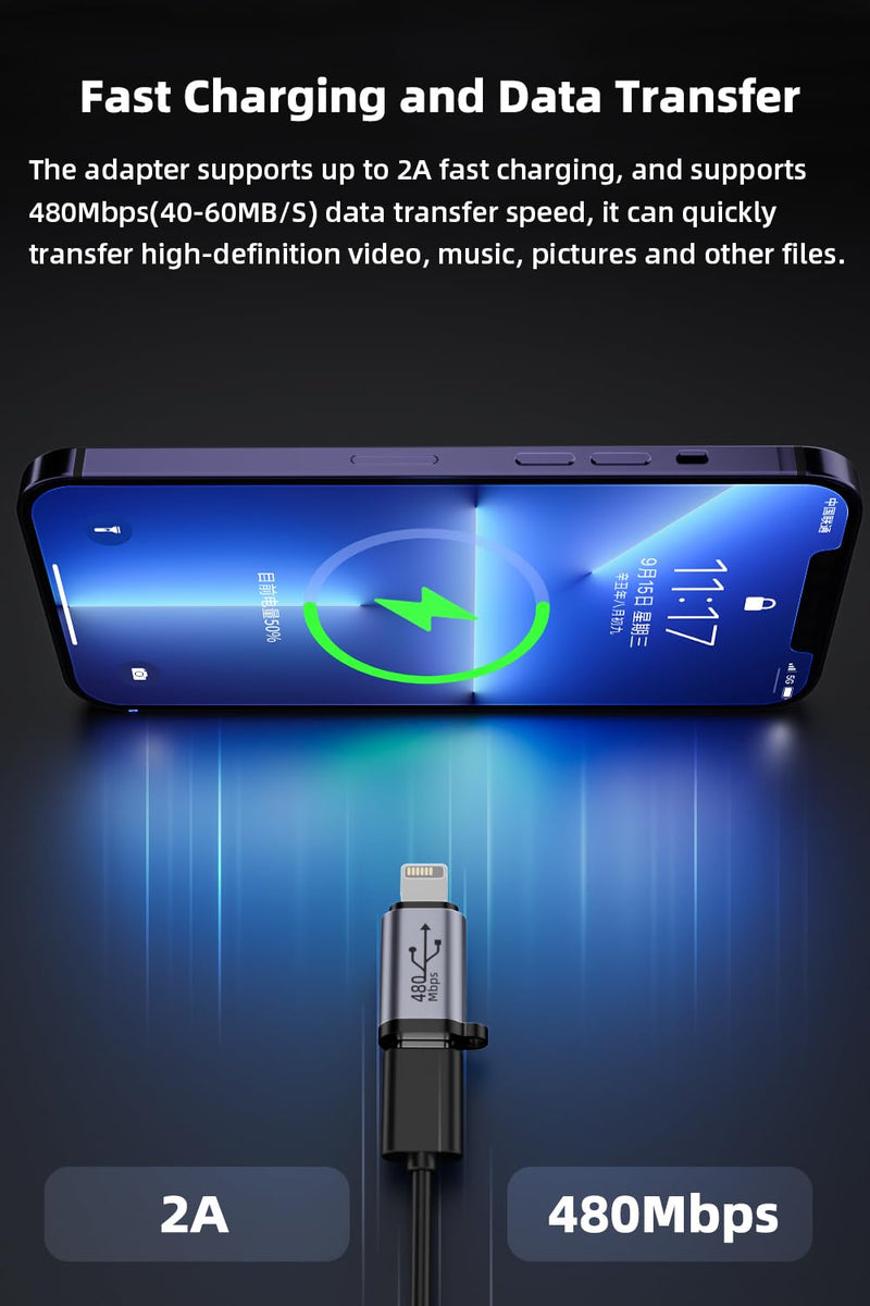 [AUSTRALIA] - USB C/Lightning to Micro USB Adapter, Type C/Micro USB Female to Lightning Male Converter, Micro USB/Lighting to USB C Extender, USB C/Micro USB to Mini USB Connector (8 Pack) 