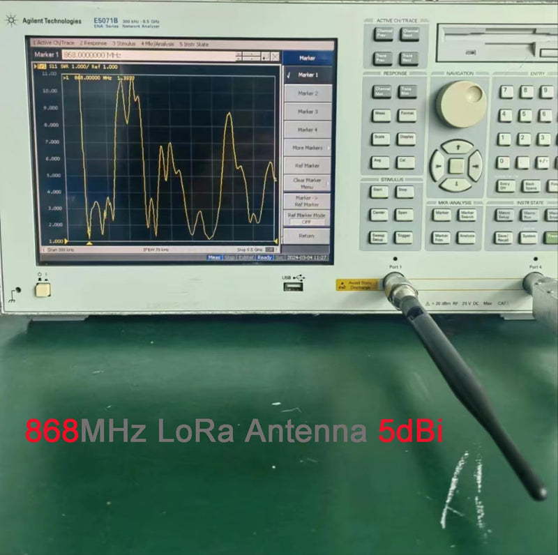 DIYmalls 868 MHz LoRa Antenna 5dBi SMA Plug 195 mm + SMA Female Cable for Meshtastic LoRa 32 V3 HTCC-AB02S Heltec T114 Mesh Node LoRa32u4II (Pack of 2)