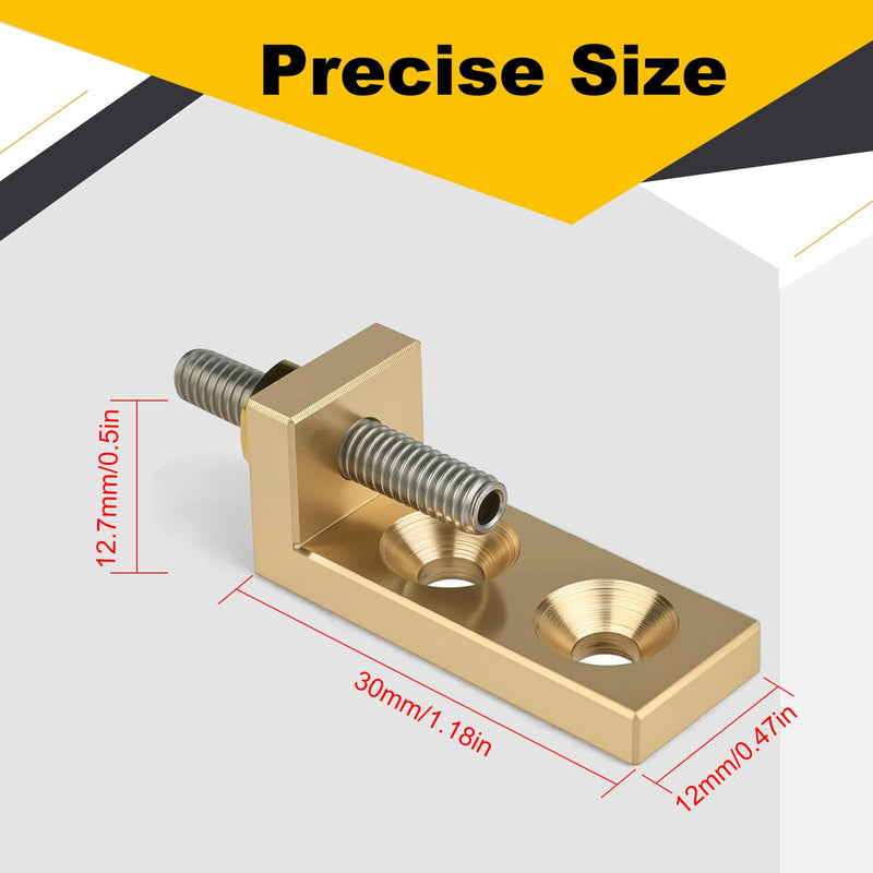 [AUSTRALIA] - Brass Tremolo Stopper Stabilizer Set Suitable for Floyd Rose and Other Floating Bridges Guitar Parts (FMTS) with Screw Wrench 
