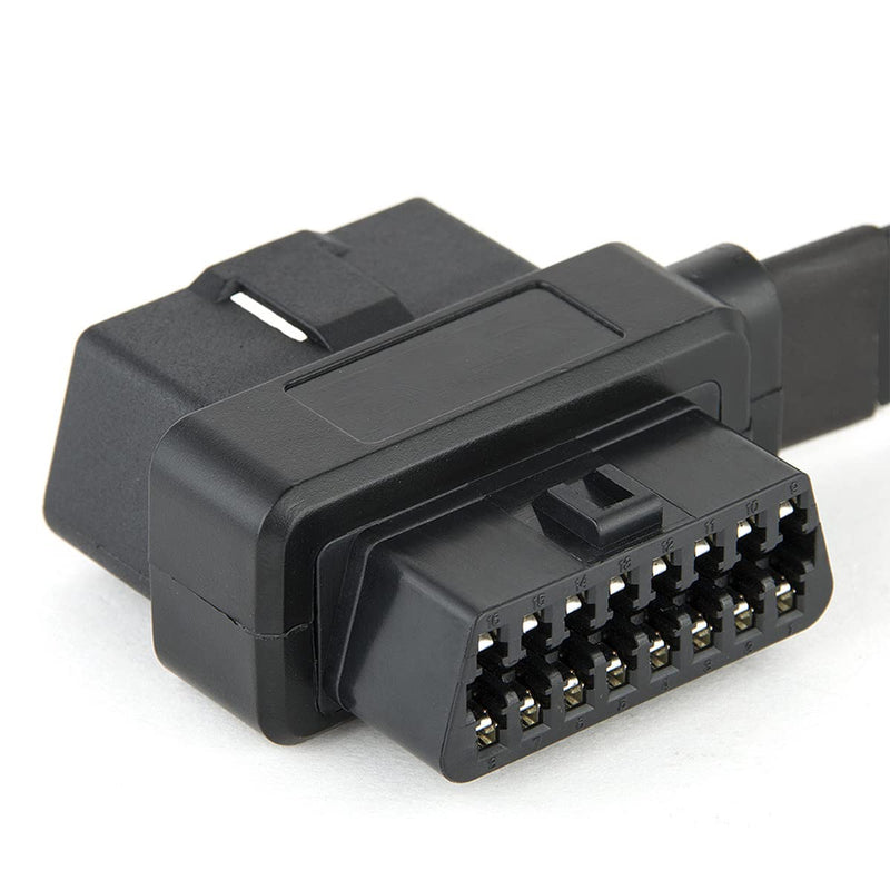 [AUSTRALIA] - bbfly-A9 OBD II OBD2 16 Pin Splitter Extension 1x Male and 2X Female Extension Cable Adapter (2FT/60CM) 1 Pack 