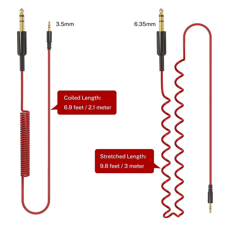 OneOdio Over Ear Headphone, Wired Bass Headsets with 50mm Driver, Foldable Lightweight Headphones and Additional 6.3mm 1/4 to 3.5mm 1/8inch 9.8ft Cable