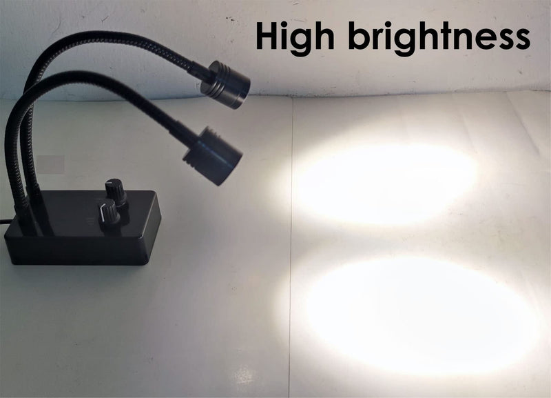 [AUSTRALIA] - Microscope Light Source, USB Desk Dual Gooseneck Lights LED Mini Spot Light Illuminator for Stereo Microscope Camera Industrial Video Zoom C Mount Lens for Repair Soldering PCB Lab 