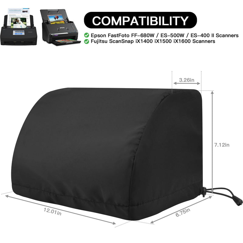 [AUSTRALIA] - Dust Cover for Epson FastFoto FF-680W Wireless Desktop Document Scanner, Antistatic Protector Case Compatible with ScanSnap iX1600 iX1500 iX1400 Photo & Receipt Scanner (Case Only) 