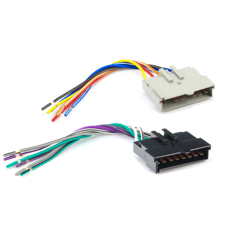 70-1770 Car Stereo Radio Wiring Harness Wire Power Adapter Plug for Ford F-150 F-250 Bronco Ranger for Mercury Mazda Lincoln Install Aftermarket Radio Receiver Connector Speaker Wires