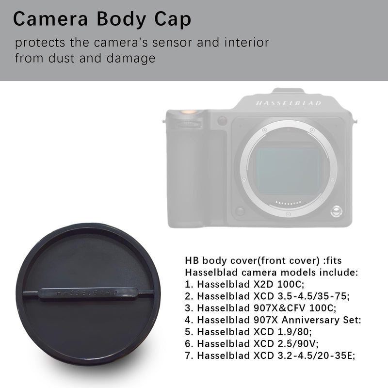 [AUSTRALIA] - Camera Body and Rear Lens caps,Compatible with for Hasselblad HB V C/CF Body and Lenses HB Camera Body 