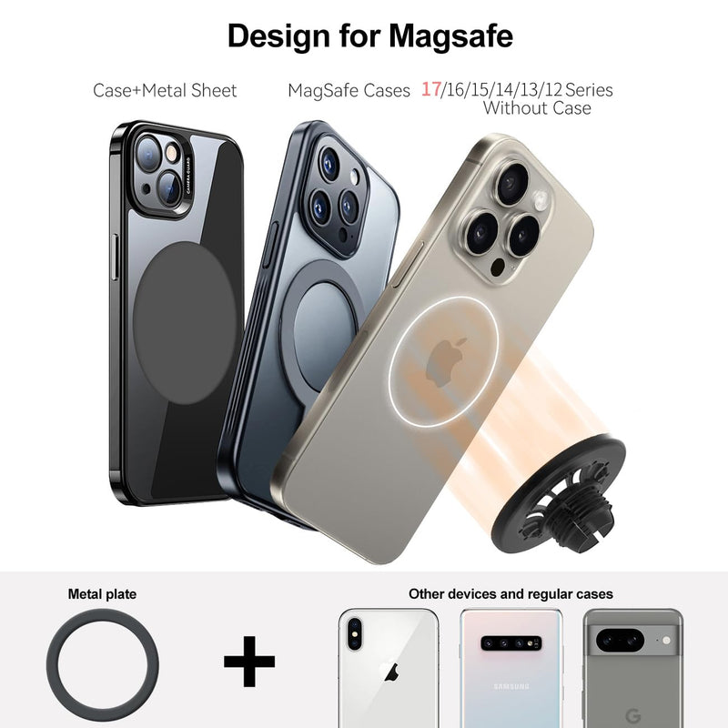 for MagSafe Tundra/Sequoia Phone Mount, Exclusive Fit for Toyota Tundra 2007-2013 and 2008-2017 Sequoia, for iPhone 17/16/15/14/13/12/Mini Series, Air Vent Toyota Tundra/Sequoia Accessories Tundra 2007-2013 Magsafe holder