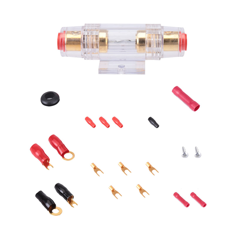 Pyle Car Stereo Wiring Kit - Audio Amplifier & Subwoofer Speaker Installation Cables (4 Gauge), Blue (PLAM40)