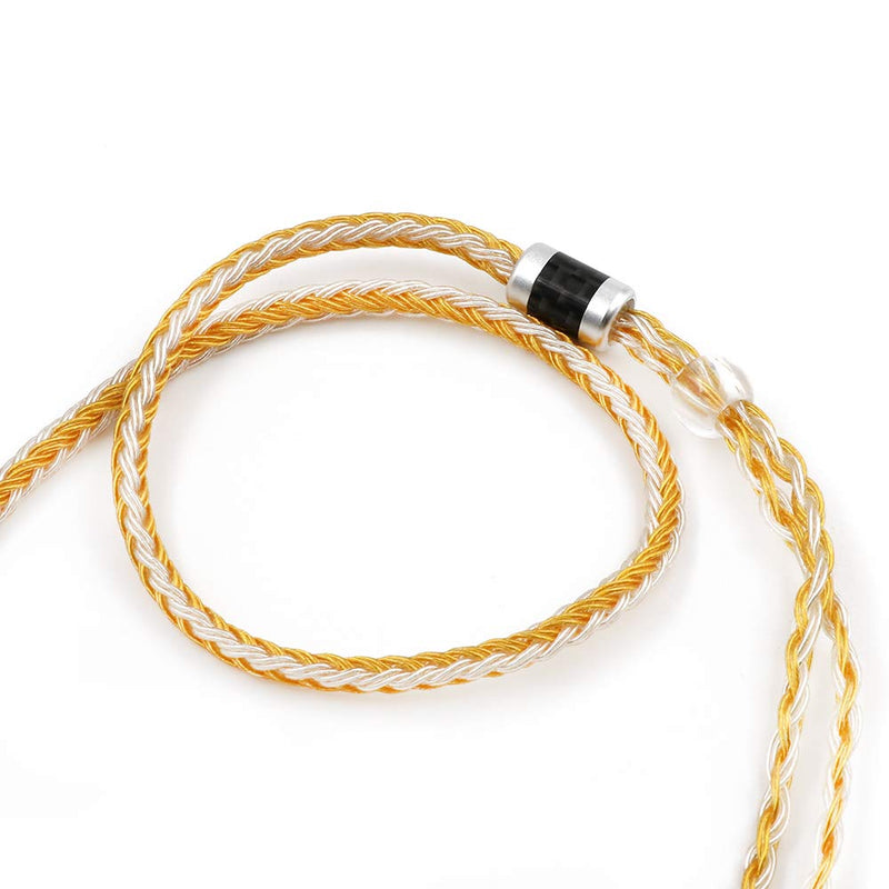 Linsoul KZ ZS10 Pro in Ear Earphones(Without Mic, Glare Yellow) +Tripowin Zonie 16 Core Cable(Recessed 2pin, 3.5mm, Gold)
